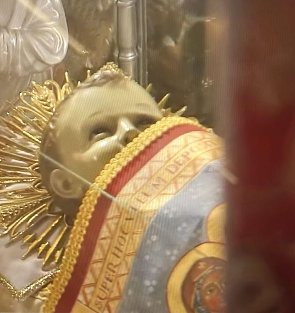 Das Kind in der Krippe von Bethlehem; Foto: M. Koller